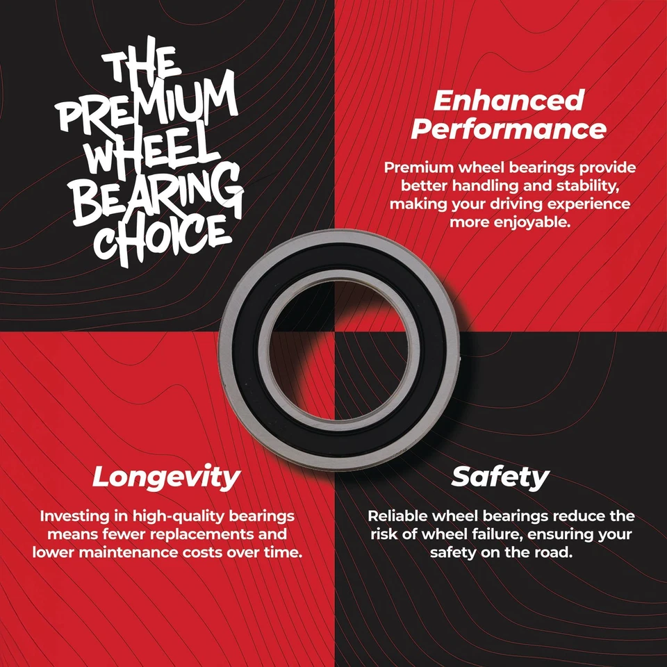 All Balls 25-1012 Rear Wheel Bearing Seal Kit For Yamaha YFM450 Kodiak 03-04 Foto 4 de 4