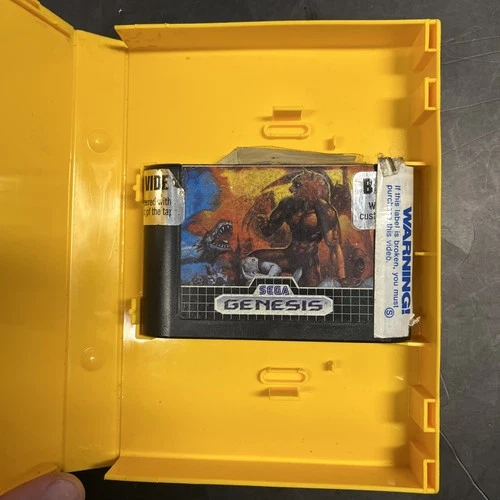 Altered Beast Sega Genesis Game + Vintage Blockbuster Video Rental Case