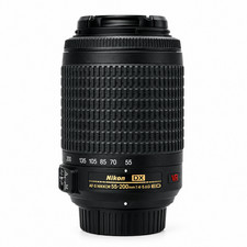 Nikon AF-S DX NIKKOR 55-200mm f4-5.6 G ED VR Lens with Hood