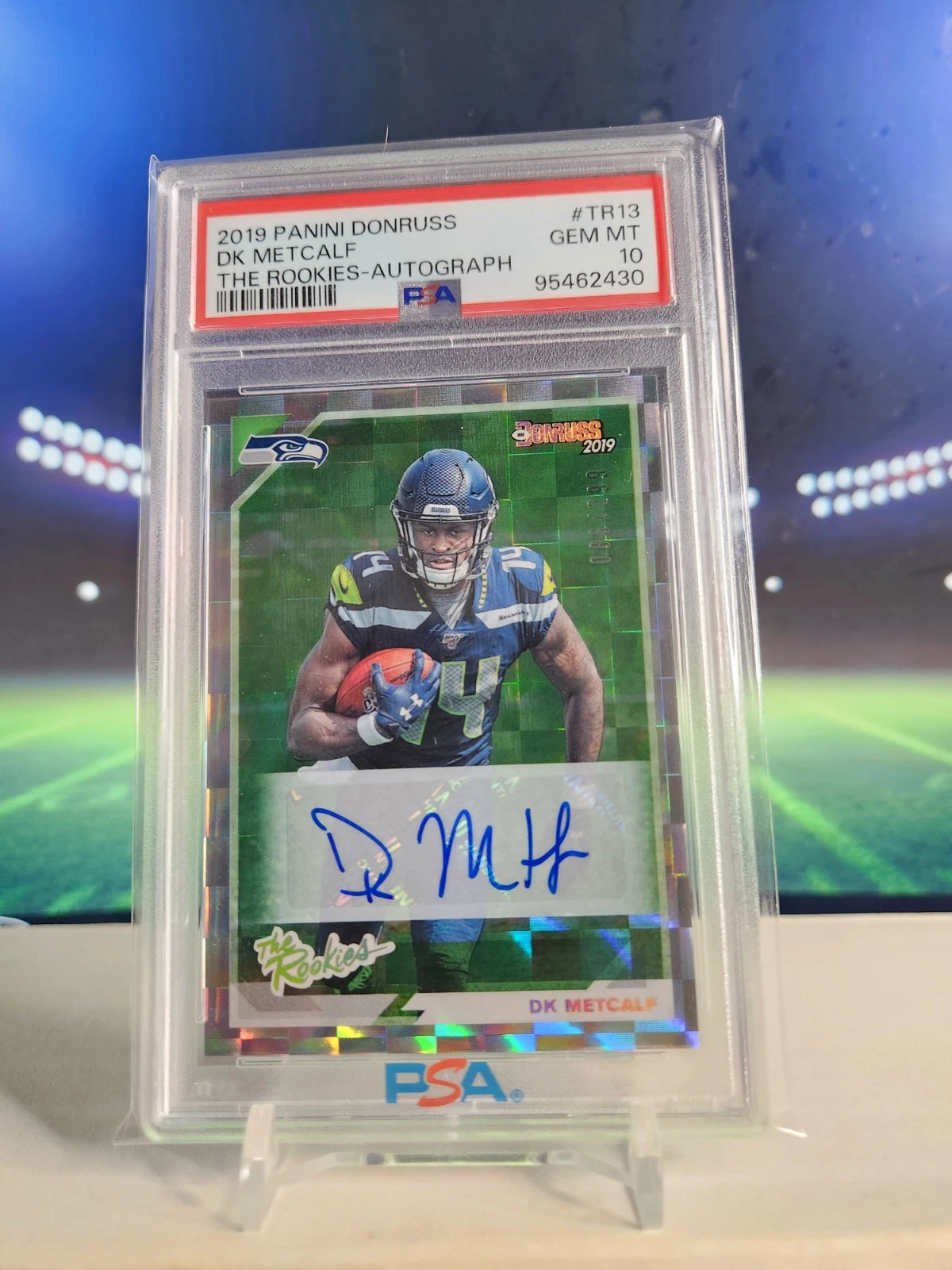 DK Metcalf Panini Donruss the Rookies #TR13 Autograph