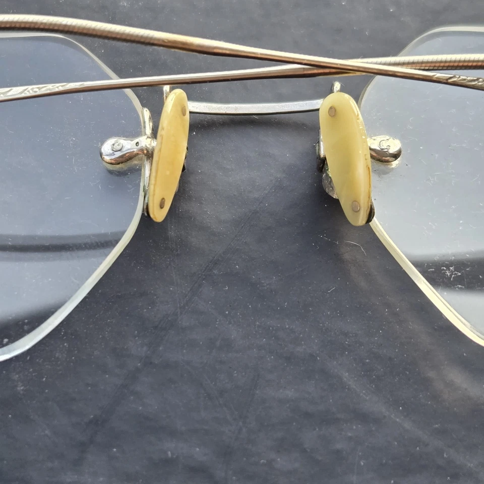 Anteojos antiguos Shuron sin marco Hexegon años 20 y originales ORIGINALES Foto 4 de 4