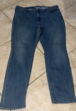 Old Navy Jeans High-Rise Straight Blue Wash Denim Women's size 18