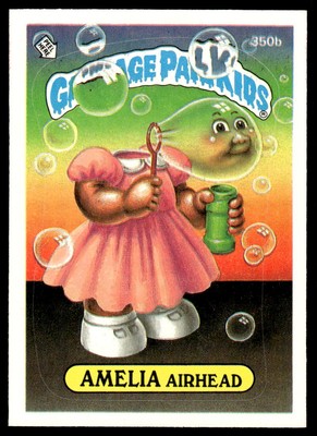 Garbage Pail Kids Series 9 1987 #350b Amelia Airhead