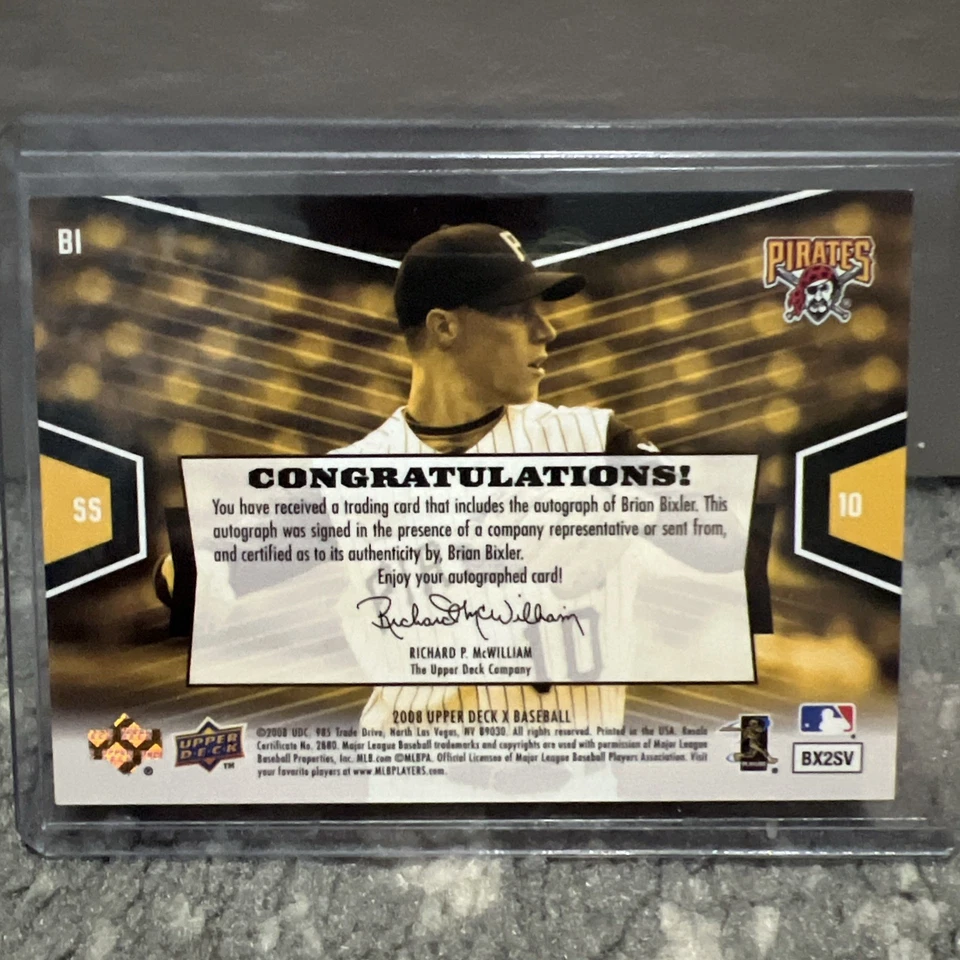 2008 Upper Deck X - Udx Signatures Brian Bixler #BI (AU) - Image 3 of 3