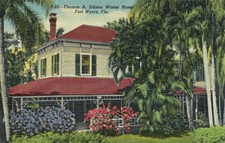 Old Florida Postcard - Fort Myers, Thomas A. Edison Winter Home 