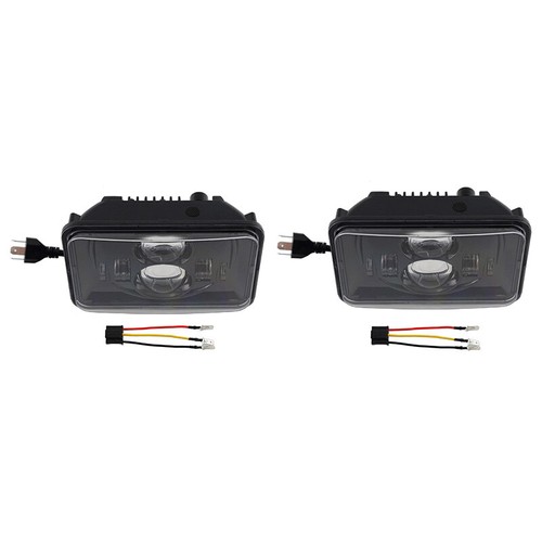 4x6" LED Headlight High Low Beam 2Pcs For Suzuki DRZ400SM DRZ400S DRZ400 Black - Foto 5 di 12