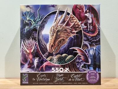 Ceaco 550 Puzzle Night Spirit - Spirit Dragons schwer zu finden