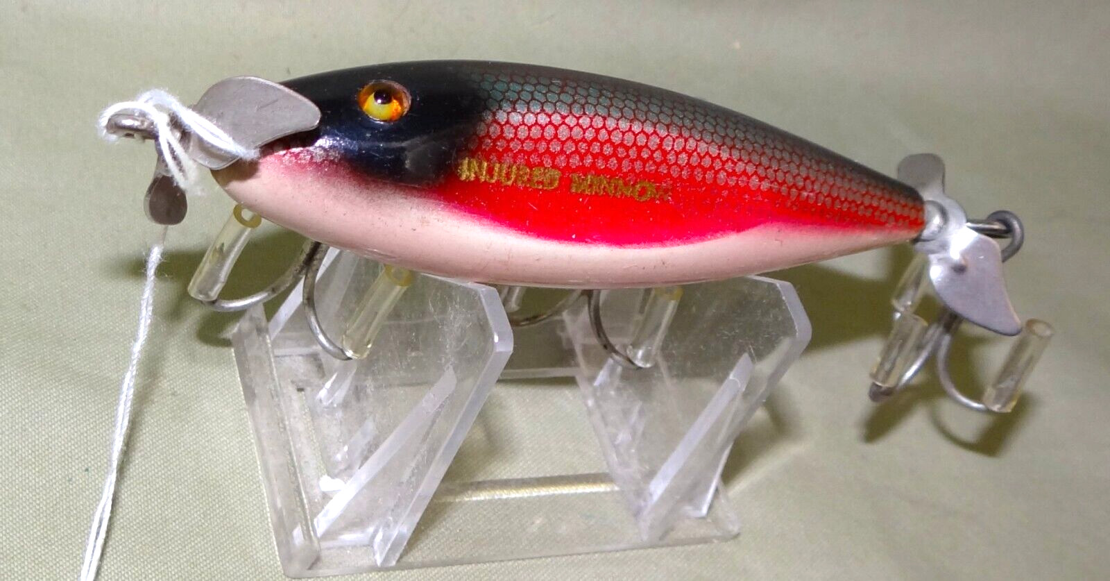 Creek Chub IM, 3 3/4", Perfect GE, Bright Shiny Hdw, Never Overboard, C. 1938