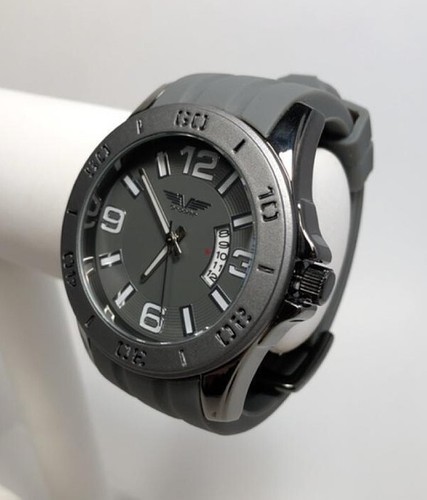 NEW Deporte 9898 Men's Serres Series Grey Dial Black Case Silicone Watch - Picture 2 of 4