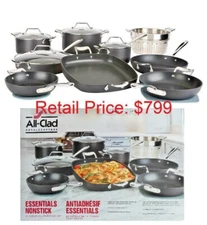 All-Clad MetalCrafters Essentials Nonstick Cookware All-Purpose Set 13-piece ✅✅✅