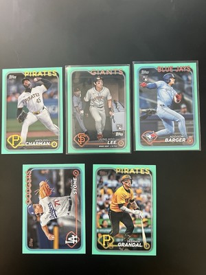 Lot of 5 2024 Topps Update Aqua / Fanatics Parallels US300s #s - Set Build!