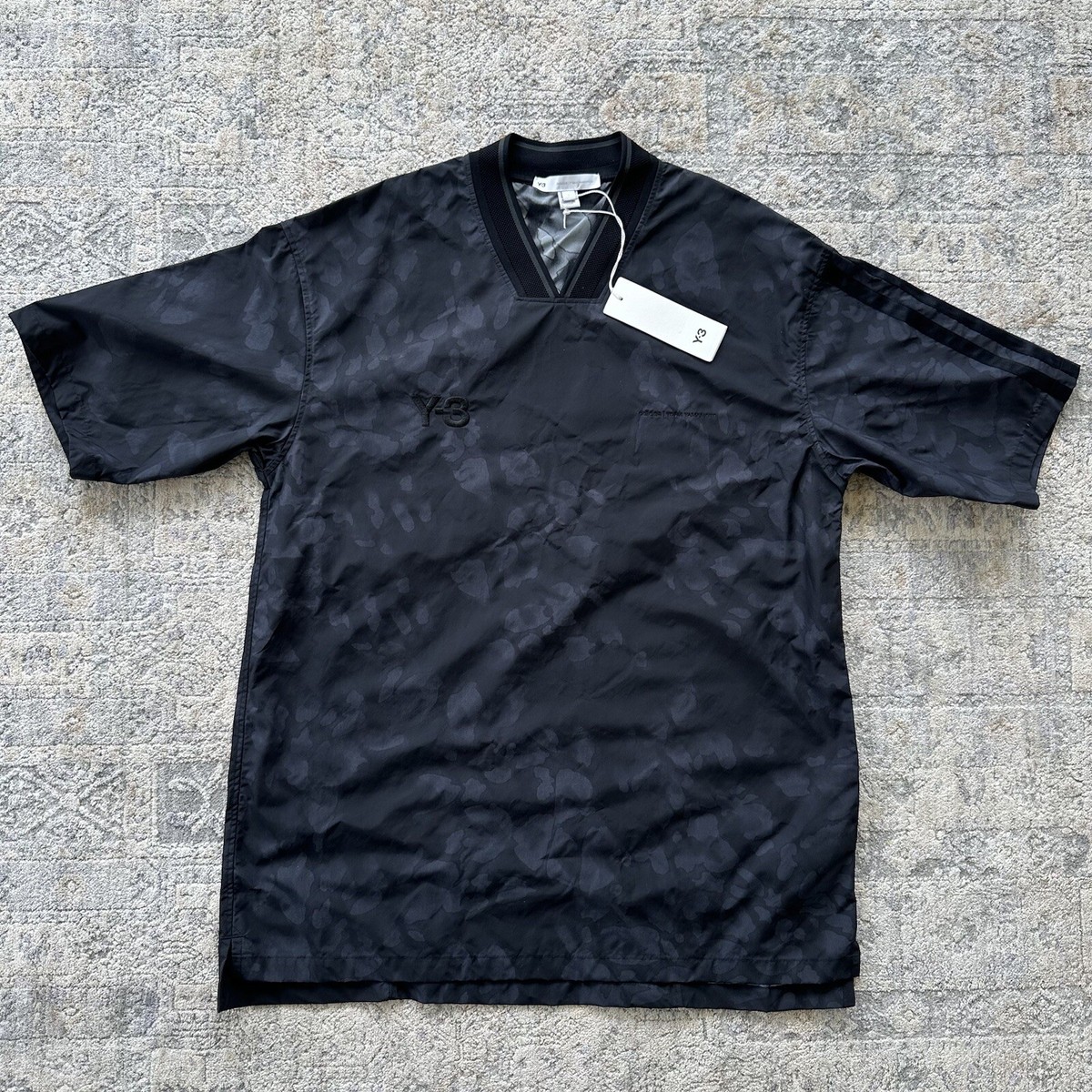 【関税&送料込】Adidas Y-3 Black Cotton Y-3 Boxy T-Shirt adidas Y-3 - Logo cotton t-shirt black - The Corner
