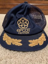 Vintage Epcot Center Snapback Trucker Hat Mesh Made In The USA