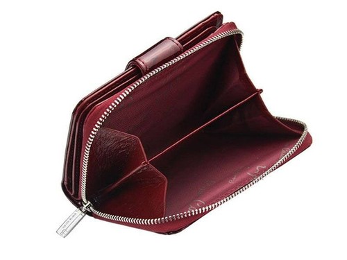 Portafoglio verticale da donna in pelle laccata - Pierre Cardin - Foto 3 di 6