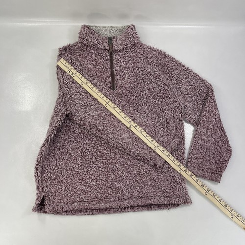 American Outdoor True Grit Sherpa Fleece Zip Up Cherry Jacket Women’s Size L - Picture 5 of 10