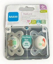 Image of Mam Soother Comfort 0+ Months Girl Boy 2Pk Newborn Baby Infant Skin Dummy New