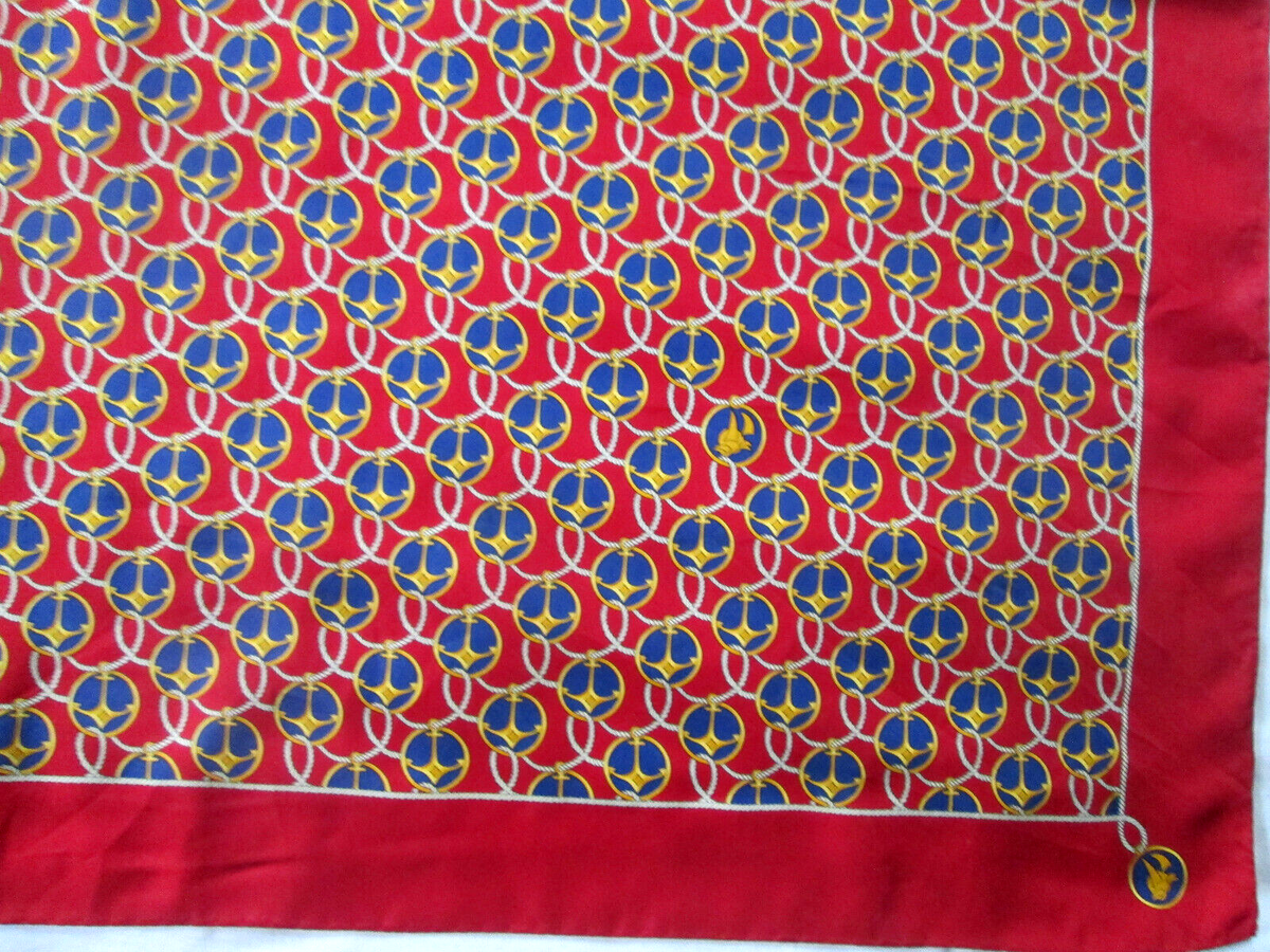 Foulard Paco Rabanne En Soie 100% – Vintage, Dimensions 85x88 Cm, Couleur Verte