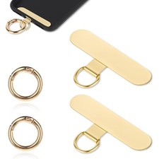 2 PCS Cell Phone Tether Patches Phone Tether Tab Heavy Duty Universal Metal P...