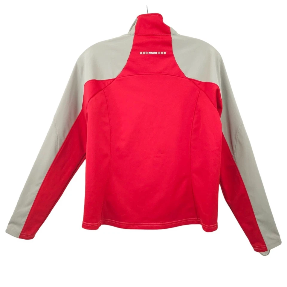 Pearl Izumi Full Zip Cycling Jacket Womens Size M Thumb Loop Sleeves Gray Red - Image 2 of 4