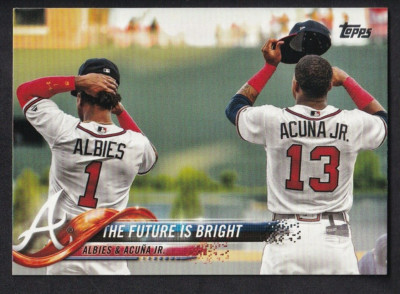 2018 Topps Update - # US43 Ronald Acuna Jr / Ozzie Albies Rookie RC