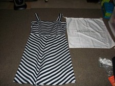 Michael Kors Women’s Dress Sleeveless Navy And White Stripes Size 6