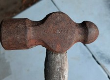Vintage Channellock Hammer Ball-Peen Metal Working 14.5" all original shape