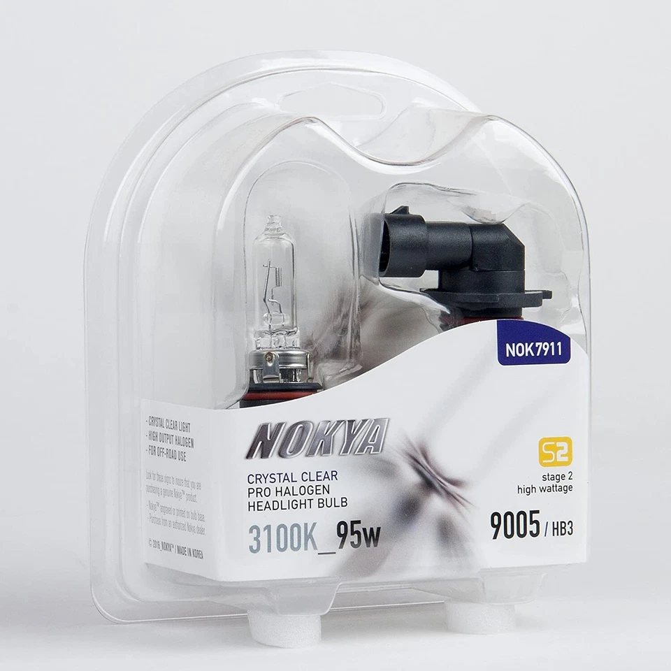Nokya branco quente 9005 HB3 Nok7911 95W duas lâmpadas farol alto lâmpada original de fábrica - Imagem 4 de 4