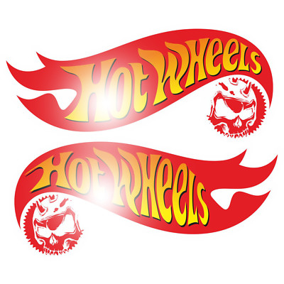 Red Hot Rod Flame Aufkleber 4er Set | Reflektierend Für Helme & Fahrzeuge