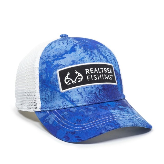 Realtree Fishing Cap Baseball Hat Blue 