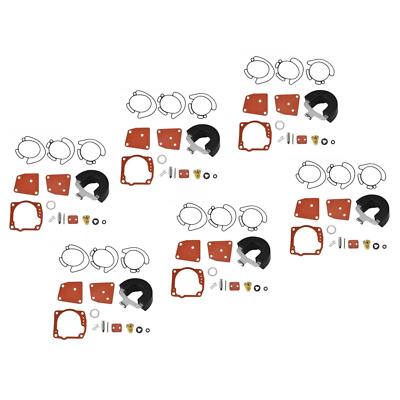 3-Pack Johnson Evinrude Carburetor Rebuild Kit For V4 V6 90 Deg - Fits 435442, 436852, 438996