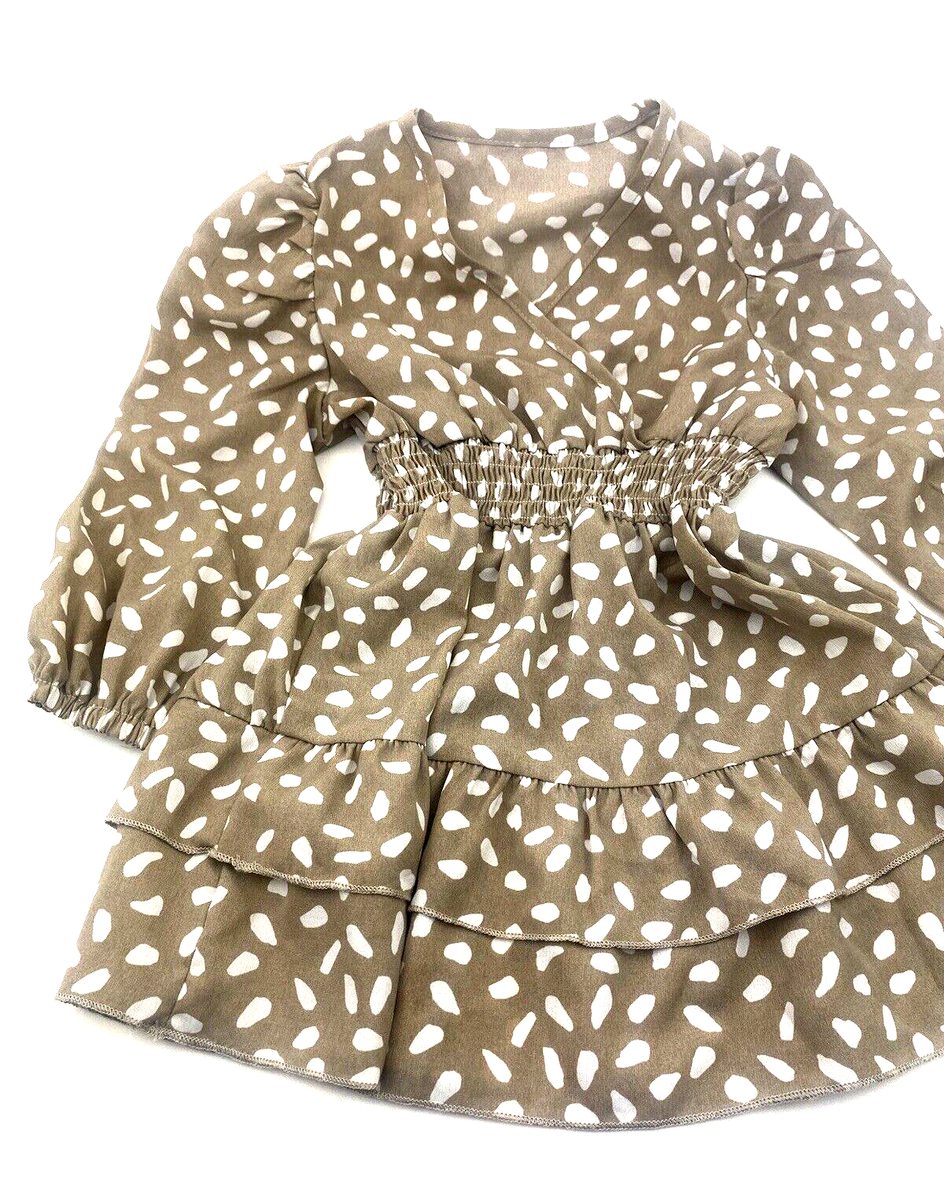 Toddler Top Shirt Dress Size 2T Girls Children Kids Ruffles Brown Dotted Toddler | eBay Toddler Top Shirt Dress Size 2T Girls Children Kids Ruffles Brown Dotted Toddler | eBay