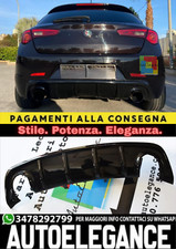 art.0061 ⭐DIFFUSORE ADATTO PER ALFA ROMEO GIULIETTA NERO LUCIDO ⭐