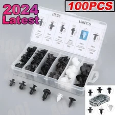 100Pcs Fender Liner Fastener Rivet Push Clips Retainer 6 Size Universal Fit usa