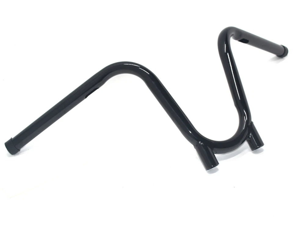 Manillar de contrabando de 1" recortado negro para Yamaha tx650 XS650 chopper bobber Foto 2 de 4