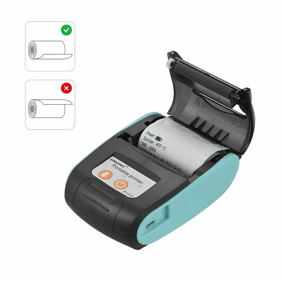 Portable Bluetooth 58mm Handheld Pocket iOS /Android POS Thermal Receipt Printer - Image 3 of 4