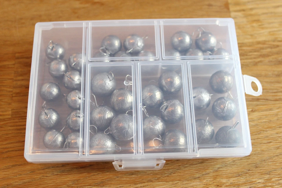 Cheburashka Set in Box 35 Stück Wechselblei 10-20g Jig Kugelblei cheburaschka - Bild 2 von 4