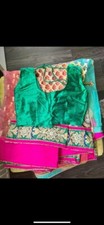 asian indian pakistani SAREE dress. SAREE Size Will Fit 8, 10.