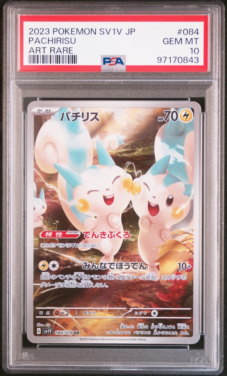 ★PSA10★【パチリス/AR/SV1V】PACHIRISU 084/078 PSA10鑑定済〕パチリス【AR】{084/078}