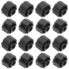 50PCS Syringe Tip Caps Black Syringe Adapter Plugs Dispensing Needle Tip Cap