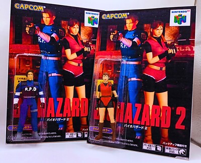 Resident Evil 2 / Biohazard 2 Custom Figure Set   LEON & CLAIRE