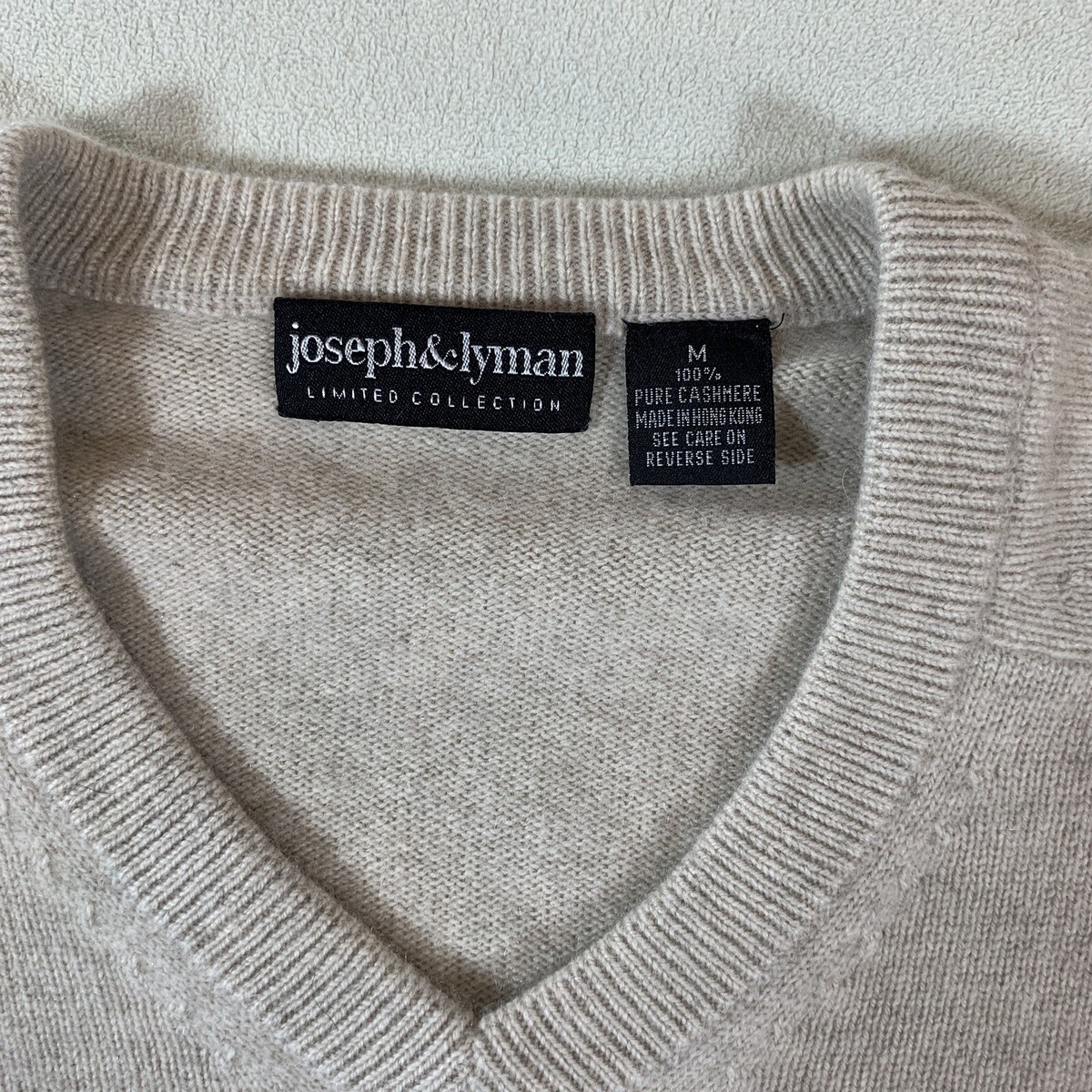 Joseph u0026 Lyman Cashmere Ivory Beige Longsleeve Sweater XL tourism.sg.gov.lk