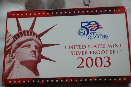 2003 S U.S. Mint SILBER PP in OGP mit COA