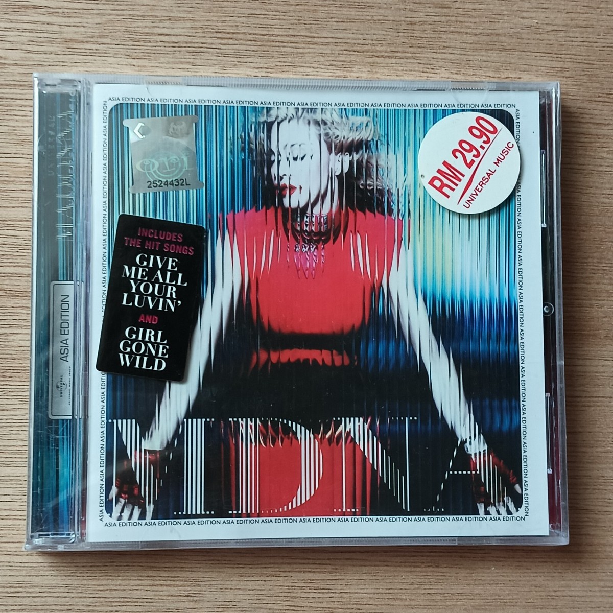 Madonna MDNA 2012 Malaysia Asia Flag Edition CD RARE for sale