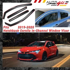 In-Channel Window Visor  Rain  Deflectors For Toyota Corolla Hatchback 2019-2025