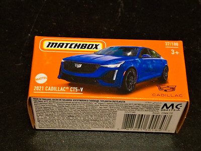 Matchbox Power Grabs: 2021 Cadillac CT5-V blau OVP
