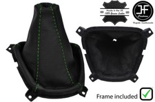 GR?N NAHT LEDER SCHALTSACK + KUNSTSTOFFRAHME F?R HYUNDAI I10 2007-2014