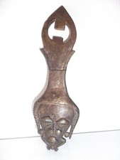 Bronze Bottle Opener Former African Pulls Plug