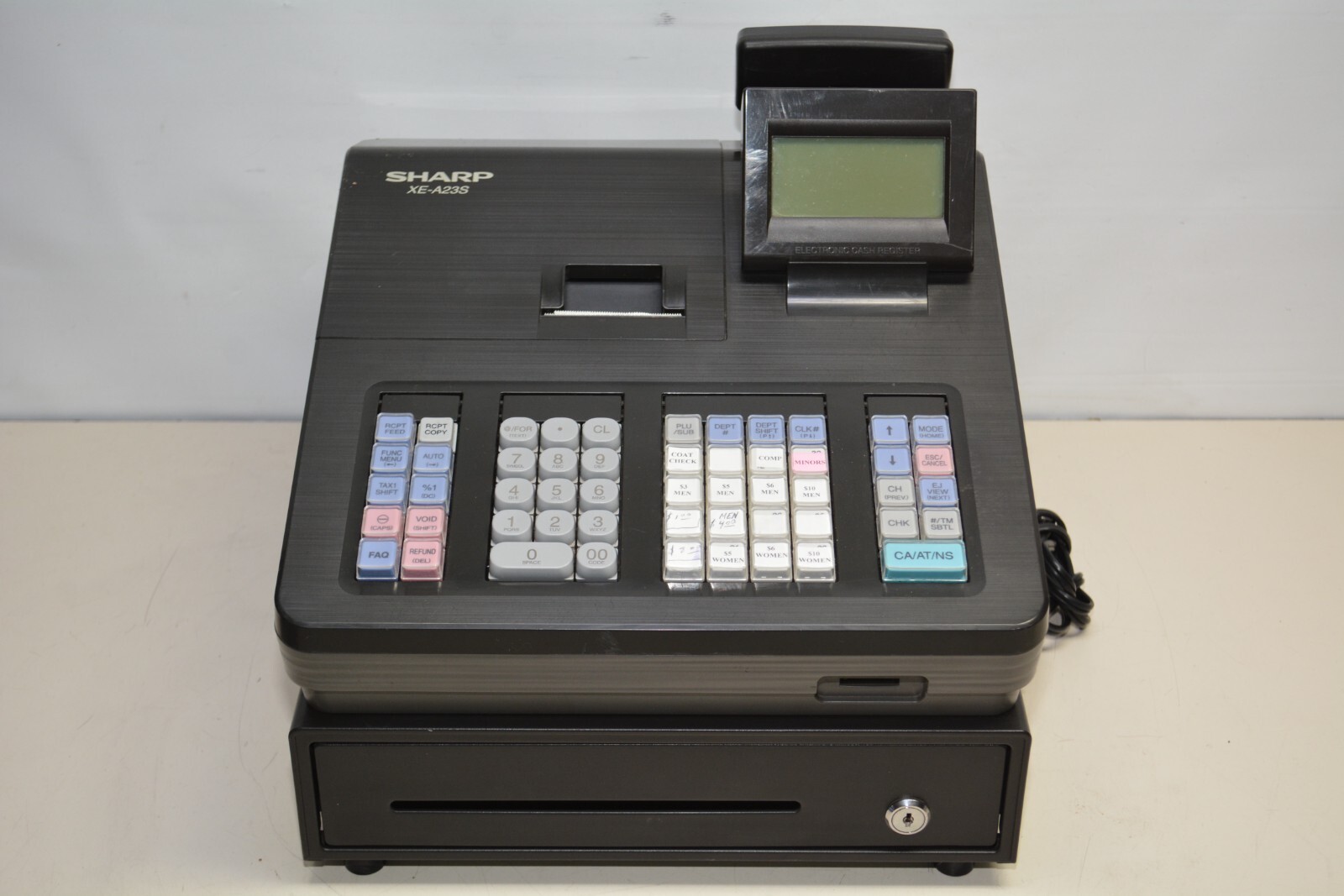 Sharp XEA23S Programable Electronic Cash Register Retail (No Key) 