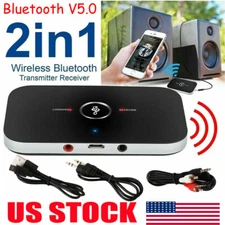 Bluetooth 5.0 Transmitter & Receiver Wireless AVRCP Home TV Stereo Audio Adapter