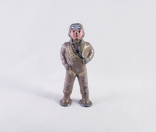 Vintage Barclay Cast Lead Pod Foot Aviator Paratrooper Toy Soldier Figure B244